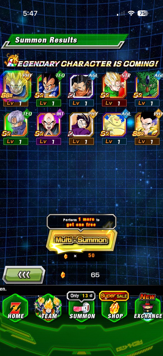 BiggiePoopFart's tweet photo. Bro I got a featured unit 4 times in a row!! Got 2 Vegetas in 150 stones!! #dokkan https://t.co/MVYlZ71OXZ