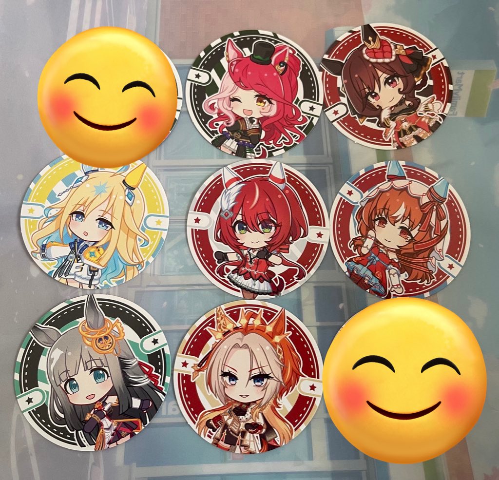 Lai5Td's tweet photo. 【交換希望】ウマ娘 まんまる焼き シール 

譲】
ラヴズオンリーユー
ジェンティルドンナ
ネオユニヴァース
ウインバリアシオン
スティルインラブ
クロノジェネシス
オルフェーヴル

求】
ドリームジャーニー
ステイゴールド

郵送交換希望です！
条件の会う方ぜひよろしくお願い致します！ https://t.co/YjTXTxDUEM