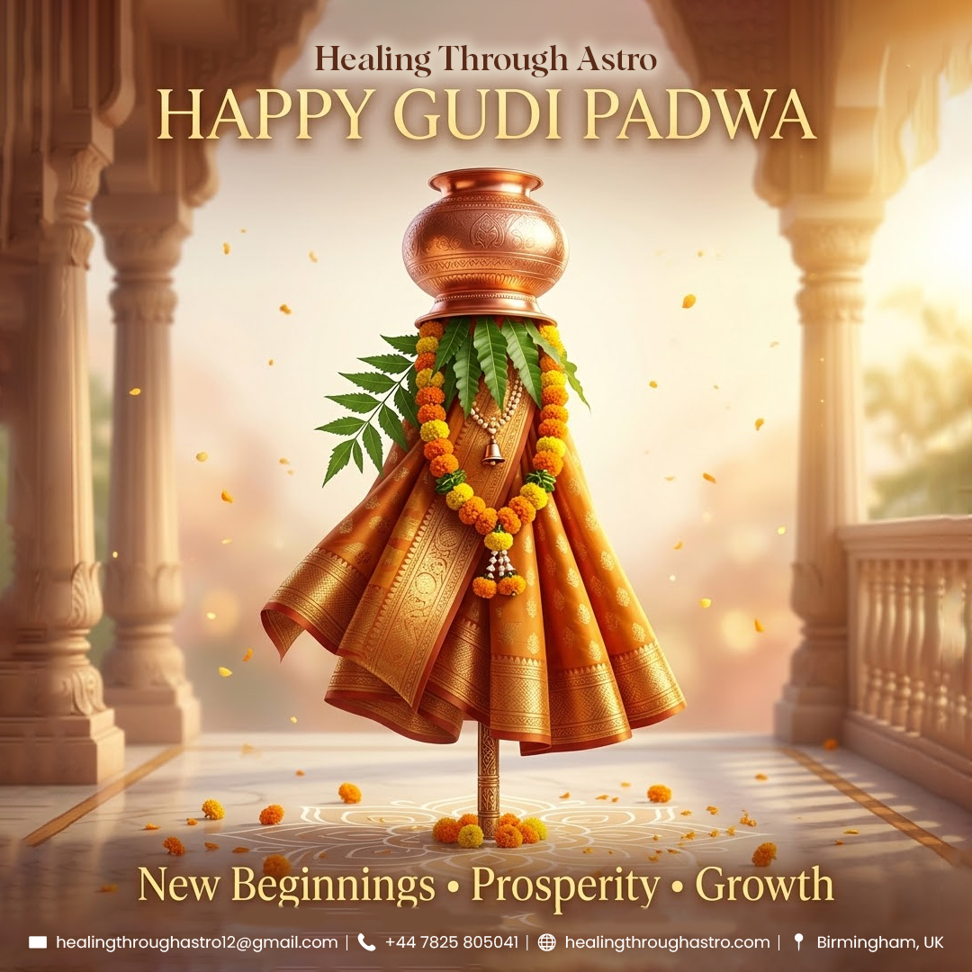 Healing2Astro's tweet photo. ✨ Wishing you a joyful and prosperous Gudi Padwa!
May this new year bring happiness, success and new opportunities into your life. 🌿

#GudiPadwa #HappyGudiPadwa #GudiPadwa2026 #NewYearCelebration #FestivalOfIndia #IndianFestival #NewBeginnings #Prosperity #JoyAndHappiness https://t.co/2V5nEyXAaD