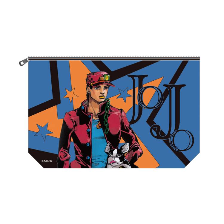 ジョジョワールド　空条承太郎　トートバッグ　ポーチ　セット 再入荷のお知らせ】 <商品> 「THE☆JOJO WORLD 荒木飛呂彦描き下ろし