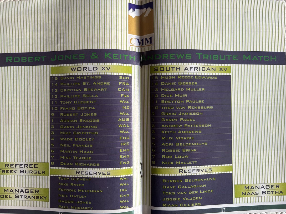 Rugby Memorabilia Society tweet media