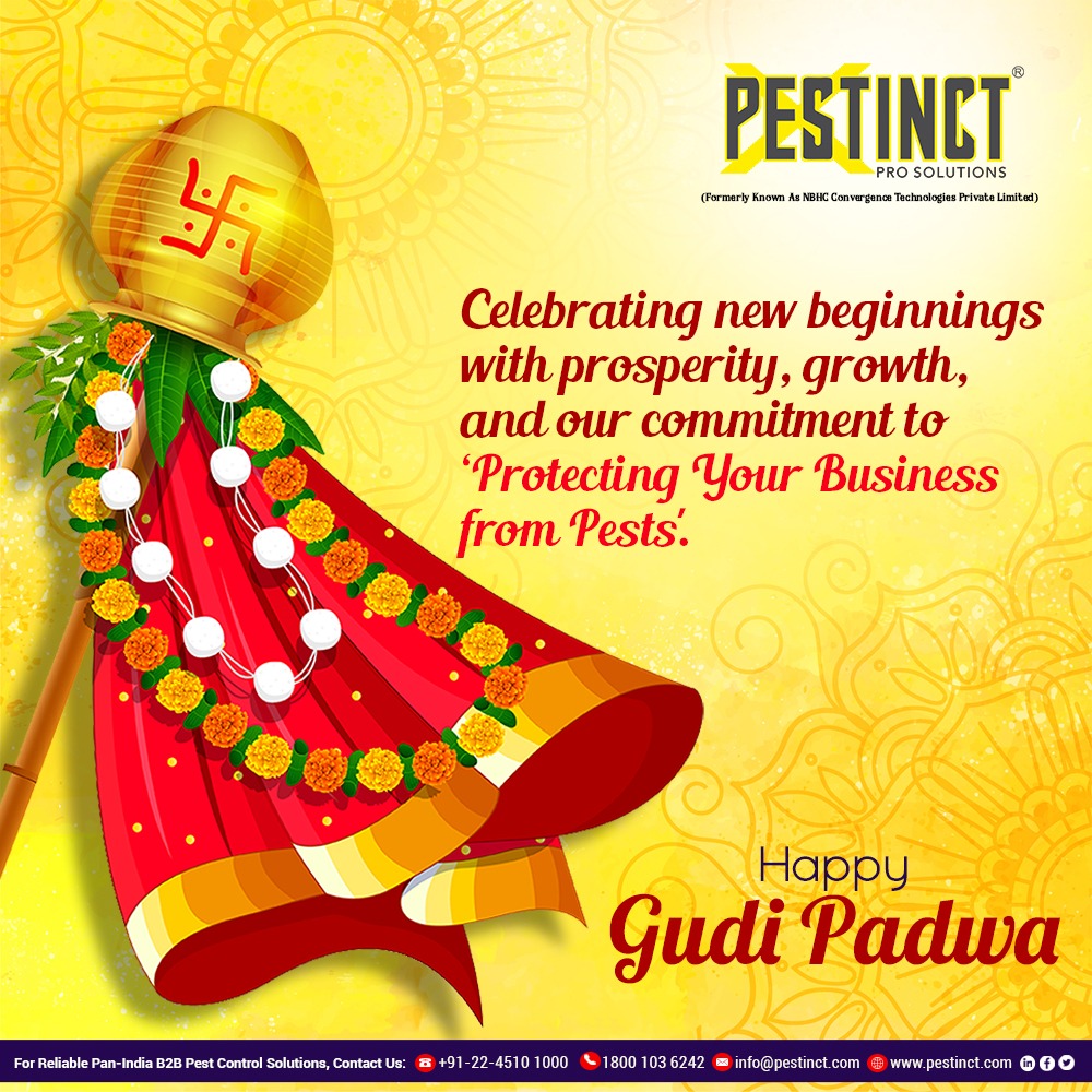 pestinct's tweet photo. On the occasion of #GudiPadwa, we welcome a #NewYear filled with #RenewedEnergy and #Possibilities.

May it bring #Progress, #Prosperity, and #Success to all.

#HappyGudiPadwa https://t.co/lCelLgFPEV