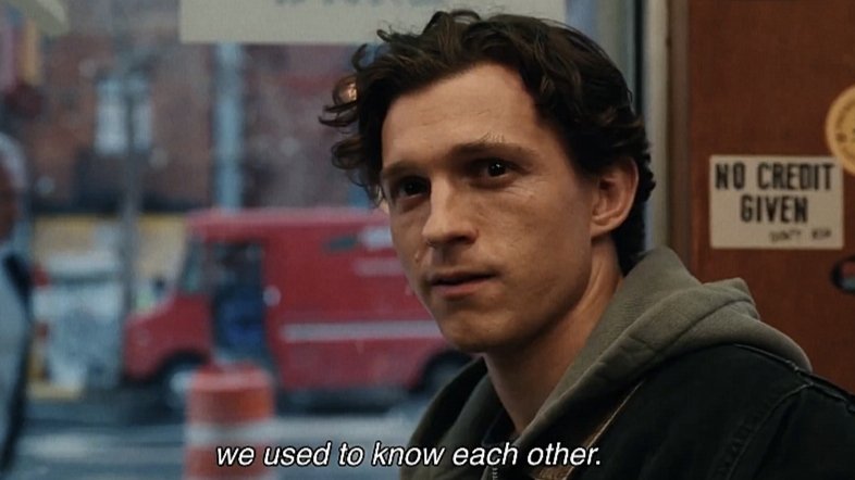 objetivo: assistir homem aranha sem chorar

obstáculo: o peter lidando com o fato da mj e do ned estarem vivendo sua rotina sem ele