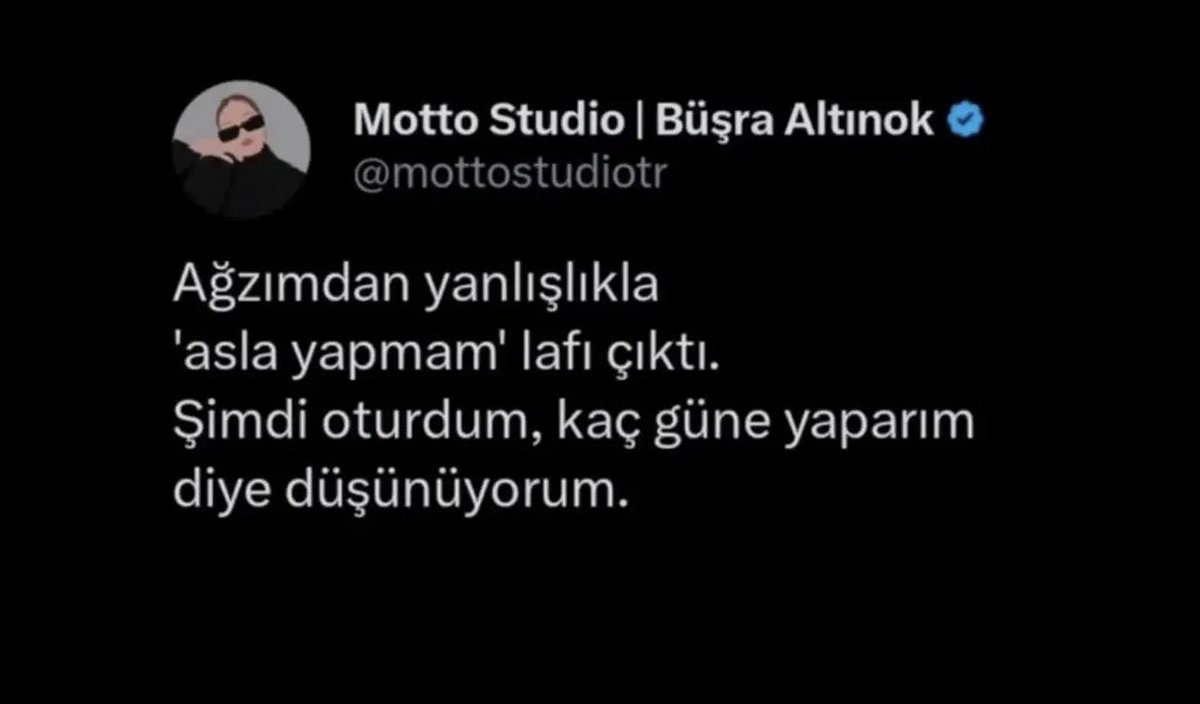 Oldu ozaman tamam peki..