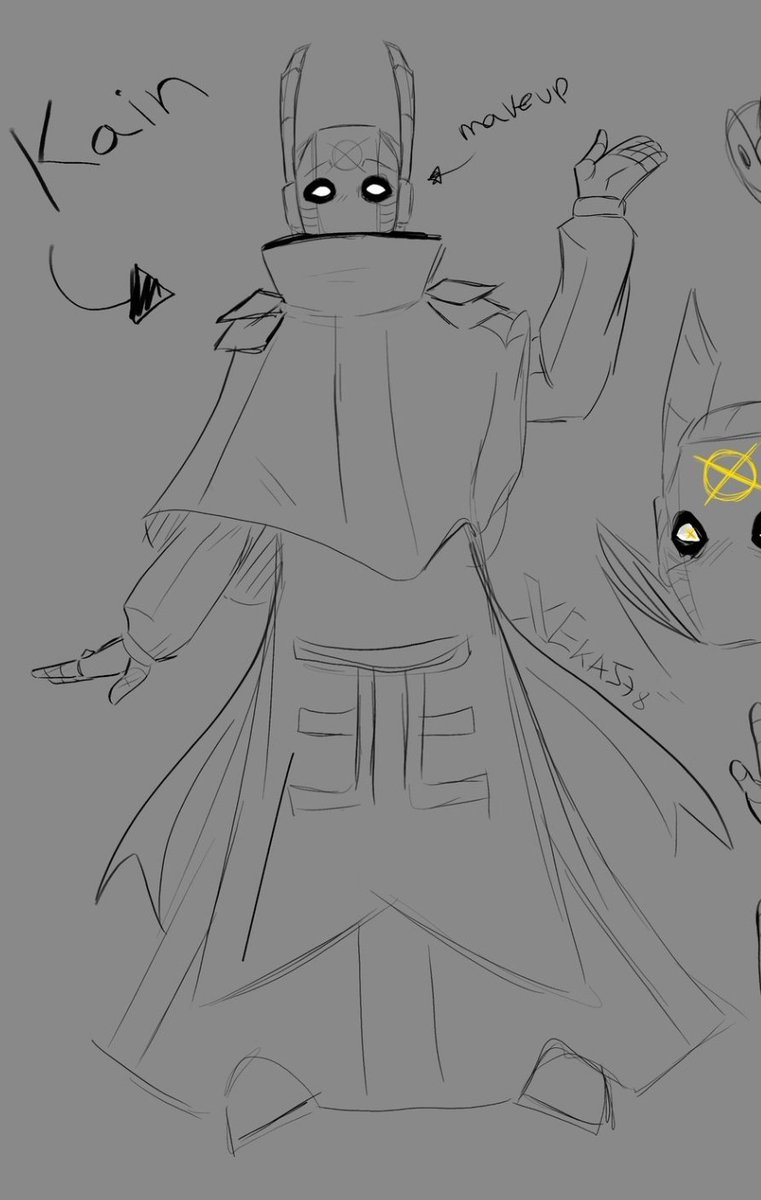 Eka578's tweet photo. Since I'm showing the redesign, why not the character's evolution since its creation (about a year)?

I didn't even get around to painting the reference for the second one XD https://t.co/Pur24UdKSt