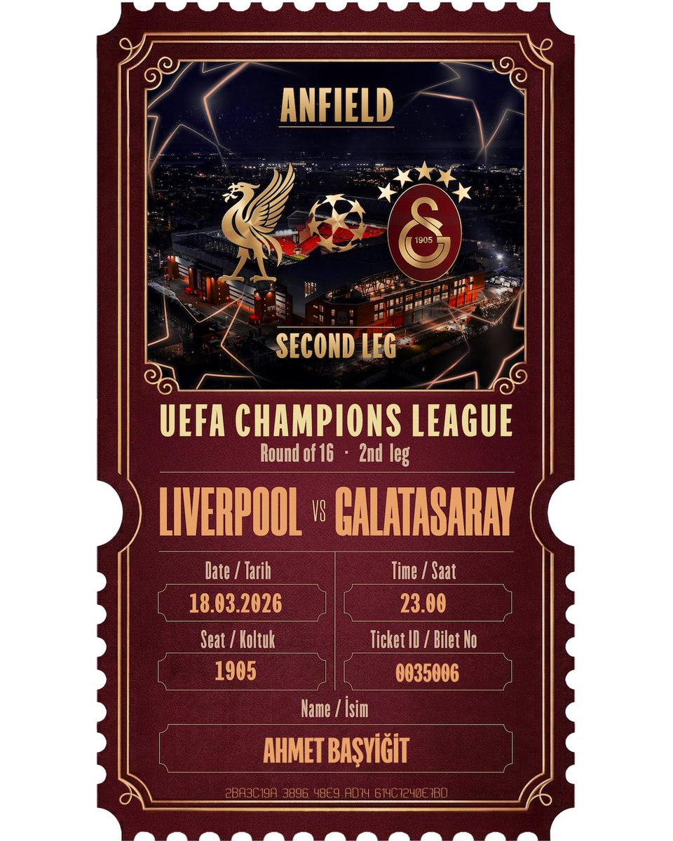 Liverpool - Galatasaray 
#UCL #LIV-GS