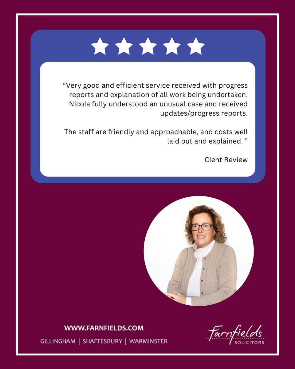Farnfields_Sols's tweet photo. We’re incredibly proud of the amazing feedback we’ve been receiving from our clients about our Private Client teams across the firm.

A huge thank you to all our clients for your continued confidence in us. https://t.co/RiEwt5o1PT