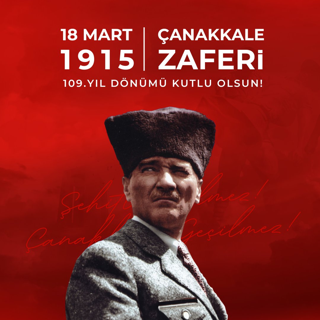 SezaCimento's tweet photo. Tarihimizin dönüm noktalarından biri olan 18 Mart Çanakkale Zaferi’nin yıl dönümünde; bağımsızlığımız uğruna büyük bir inanç ve kararlılıkla mücadele eden kahraman ecdadımızı saygı ve minnetle anıyoruz.

Çanakkale GEÇİLMEZ !

#18MartÇanakkaleZaferi https://t.co/MsKCOTGHrN
