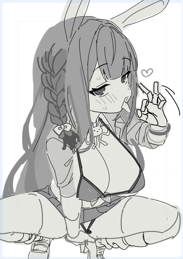 zeke_hdash's tweet photo. コミッションの依頼で大人しそうなうさみ���女の子のオリキャラで自由にえっちにかいてくださいってって依頼が来てたから自由にやったらこんなになっちゃった・・・・・・・
なっちゃったからにはもう・・・ネ https://t.co/PzWIpsvYD8