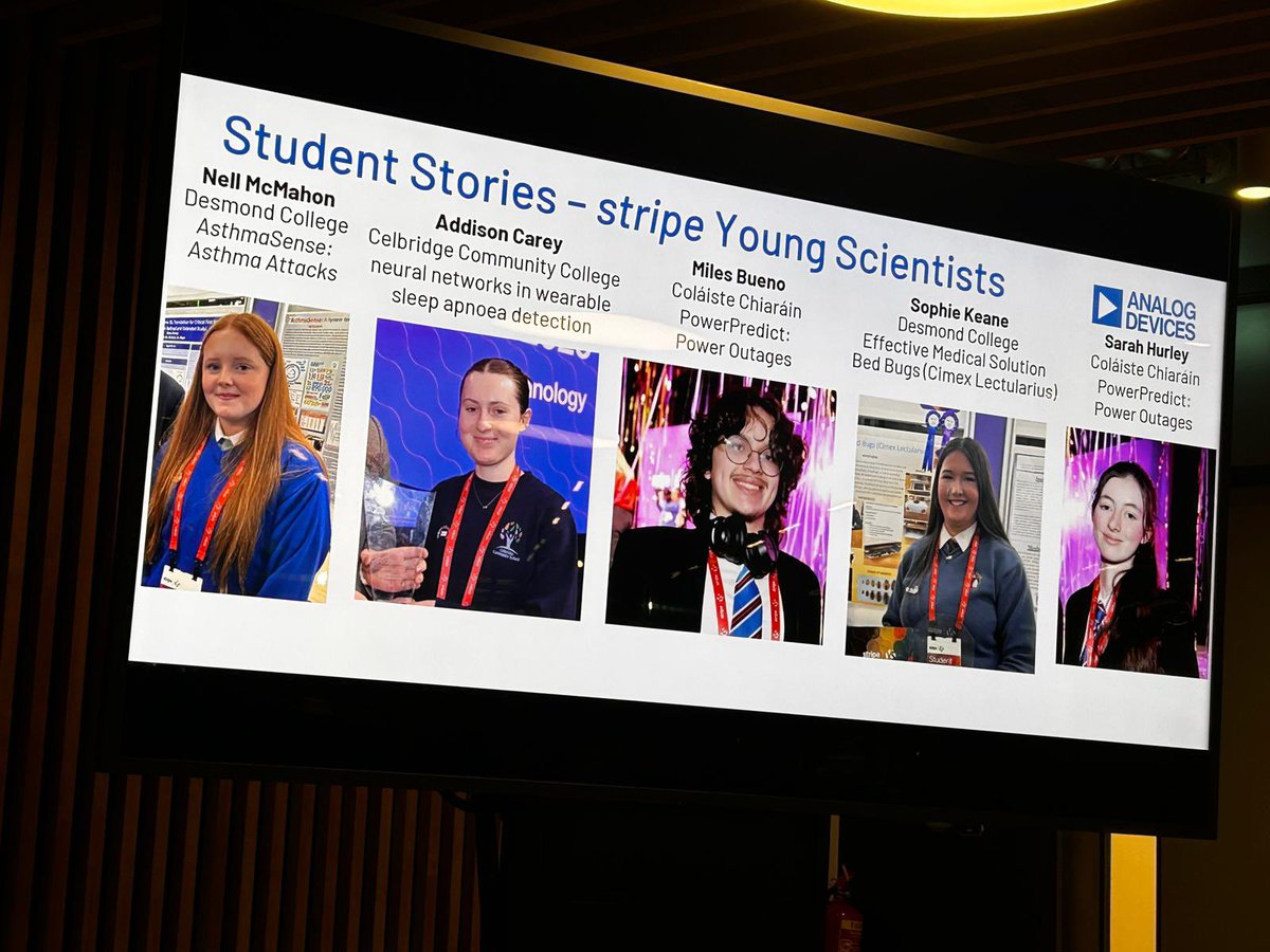 colaiste's tweet photo. A wonderful evening for our 2026 Stripe Young Scientist &amp; Technology entrants at Analog’s Catalyst Building in Raheen on March 11th. 

Huge thanks to Analog for the invite and for celebrating our YSTE students. Great to see Miles &amp; Sarah on the panel. fantastic talent on show. 👏 https://t.co/AK3UXcldW9