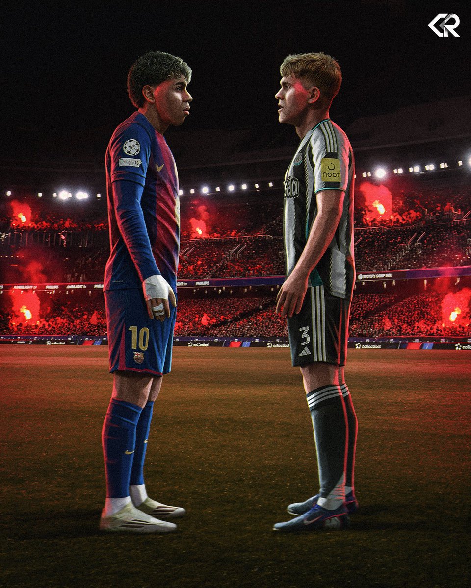 CreatorRahel's tweet photo. 𝐔𝐂𝐋 𝐑𝐎𝐔𝐍𝐃 𝐎𝐅 𝟏𝟔: 𝐁𝐀𝐑𝐂𝐄𝐋𝐎𝐍𝐀 🆚 𝐍𝐄𝐖𝐂𝐀𝐒𝐓𝐋𝐄 𝐔𝐍𝐈𝐓𝐄𝐃 💥

Two young stars, one pitch, and everything at stake. Who will win the match?

#UCL #FCBarcelona #NUFC #ChampionsLeague https://t.co/8HfOqF2BDl