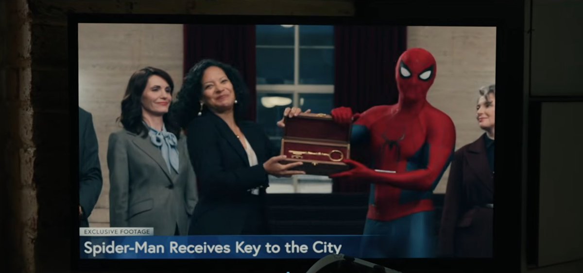 Uh oh...should Kingpin be worried?  The movie is set after Born Again season 2 and that doesn't look like Fisk!