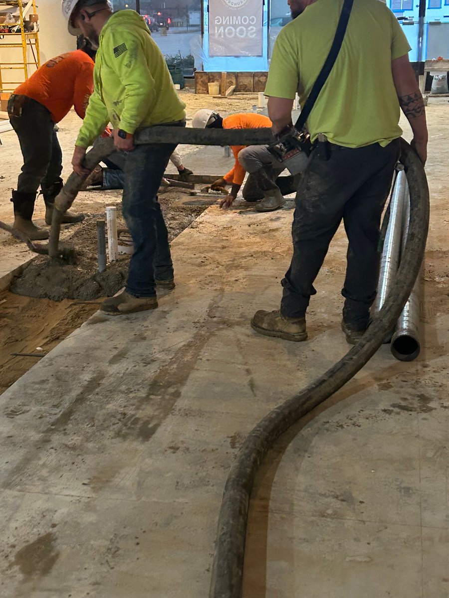 CD_Barnes's tweet photo. Our team is making great progress at Operation Laundry, installing underground plumbing and pouring new concrete to set the stage for what’s coming next.

Stay tuned for more updates! https://t.co/X4ZB04pLFp