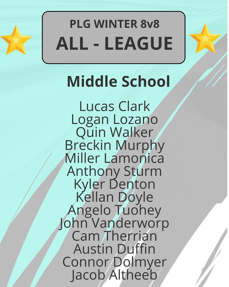 PremierLaxGroup's tweet image. Congrats to the 8v8 League Middle School - ALL LEAGUE TEAM
#thePLGdifference