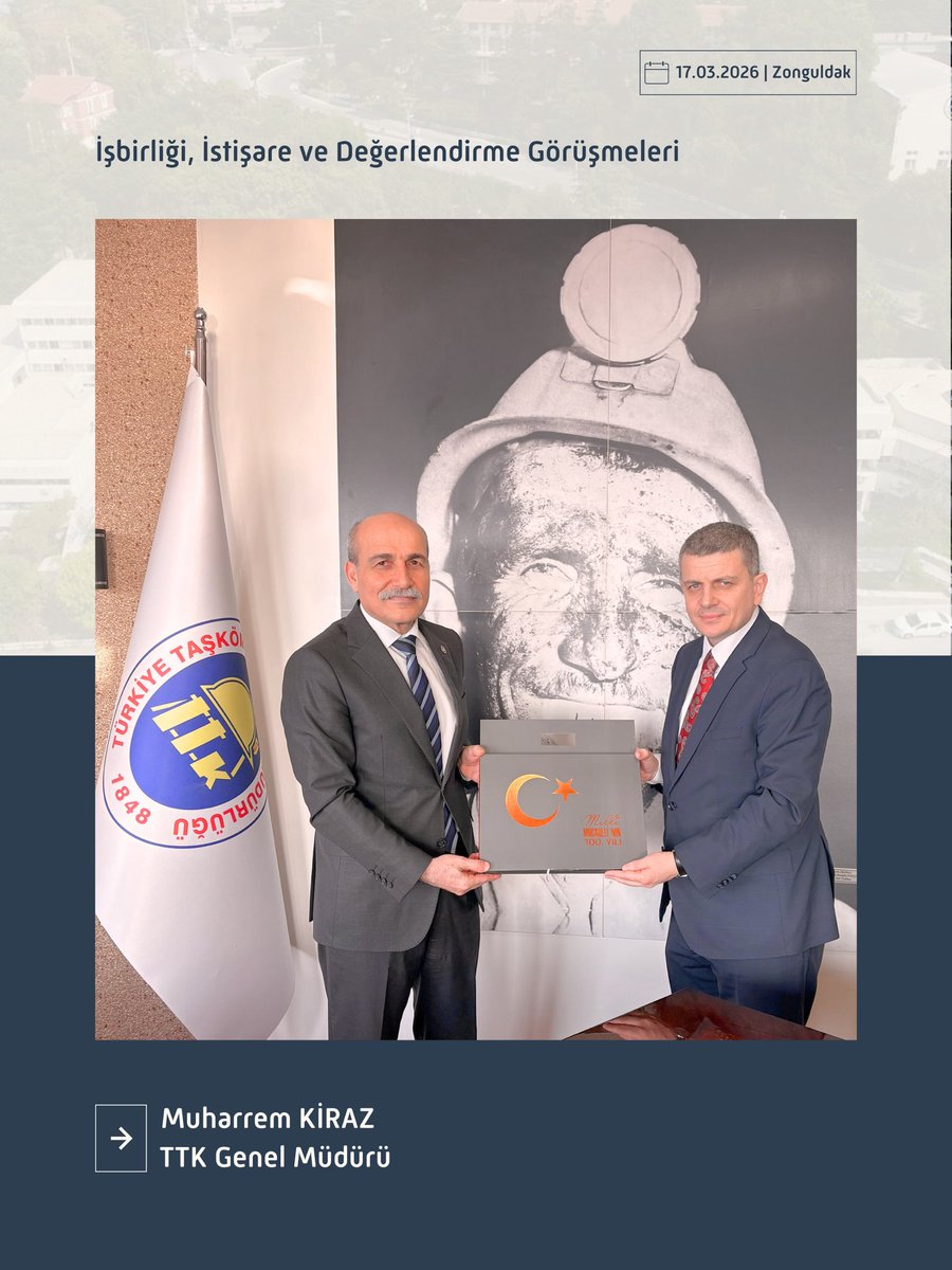 aydogancihan's tweet photo. Türkiye Taş Kömürü İşletmeleri (TTK) Genel Müdürü Sayın Muharrem Kiraz ile kurumlarımız arasındaki operasyonel iş birliğini geliştirmeye yönelik verimli bir istişare gerçekleştirdik.

Görüşmemizde; güvenlik yönetimi süreçleri, mevcut iş birliğimizin daha ileri taşınması ve sunduğumuz hizmetlerle ülkemiz ekonomisine sağladığımız katkıyı ele aldık.

Birbirini tamamlayan iki köklü kurum olarak, uyum ve koordinasyon içinde çalışarak ortak değer üretmeye kararlılıkla devam edeceğiz.

Nazik ev sahiplikleri için teşekkür ediyorum. @ptt_pal