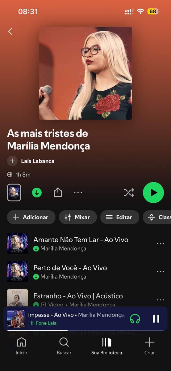 Perguntaram se tá tudo bem 
Disse que sim
No meu fone: