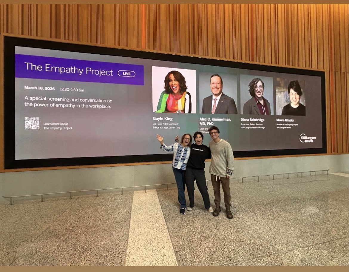 NYU Empathy Project tweet media
