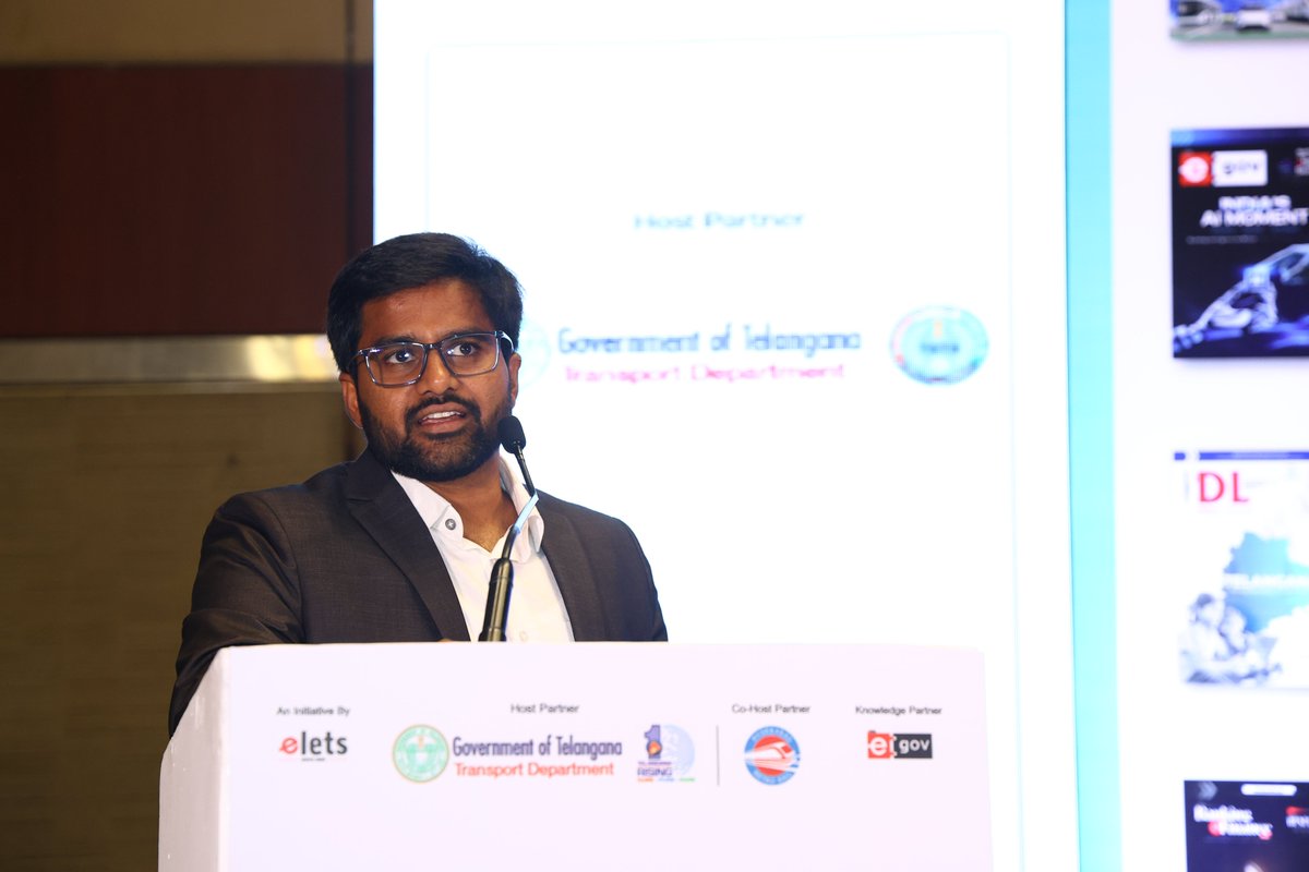egovonline's tweet image. Karnati Varun Reddy, Chairman and Managing Director, Northern Power Distribution Company of Telangana Limited

For more insights from this summit, follow #EletsMobility

#NationalMobilitySummit #FutureOfMobility #MobilityInnovation #Telangana #Hyderabad
