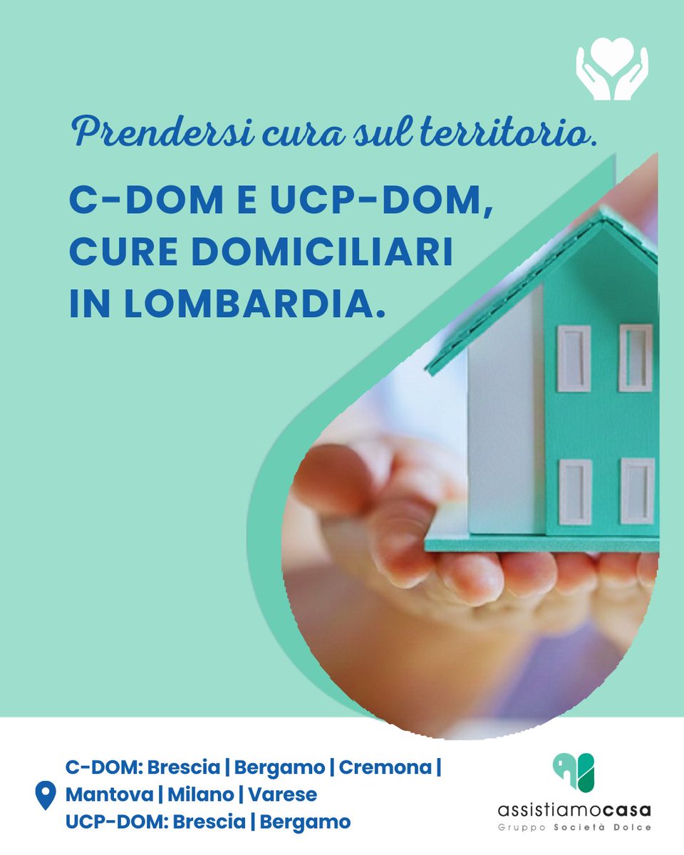 Con l’inizio del 2026, Assistiamo Casa ha ampliato l’offerta, accogliendo i servizi C-DOM – Cure Domiciliari e UCP-DOM – Unità di Cure Palliative Domiciliari, già attivi in Lombardia,  garantendo continuità assistenziale per persone e famiglie.
👉 assistiamocasa.it/news/c-dom-e-u…