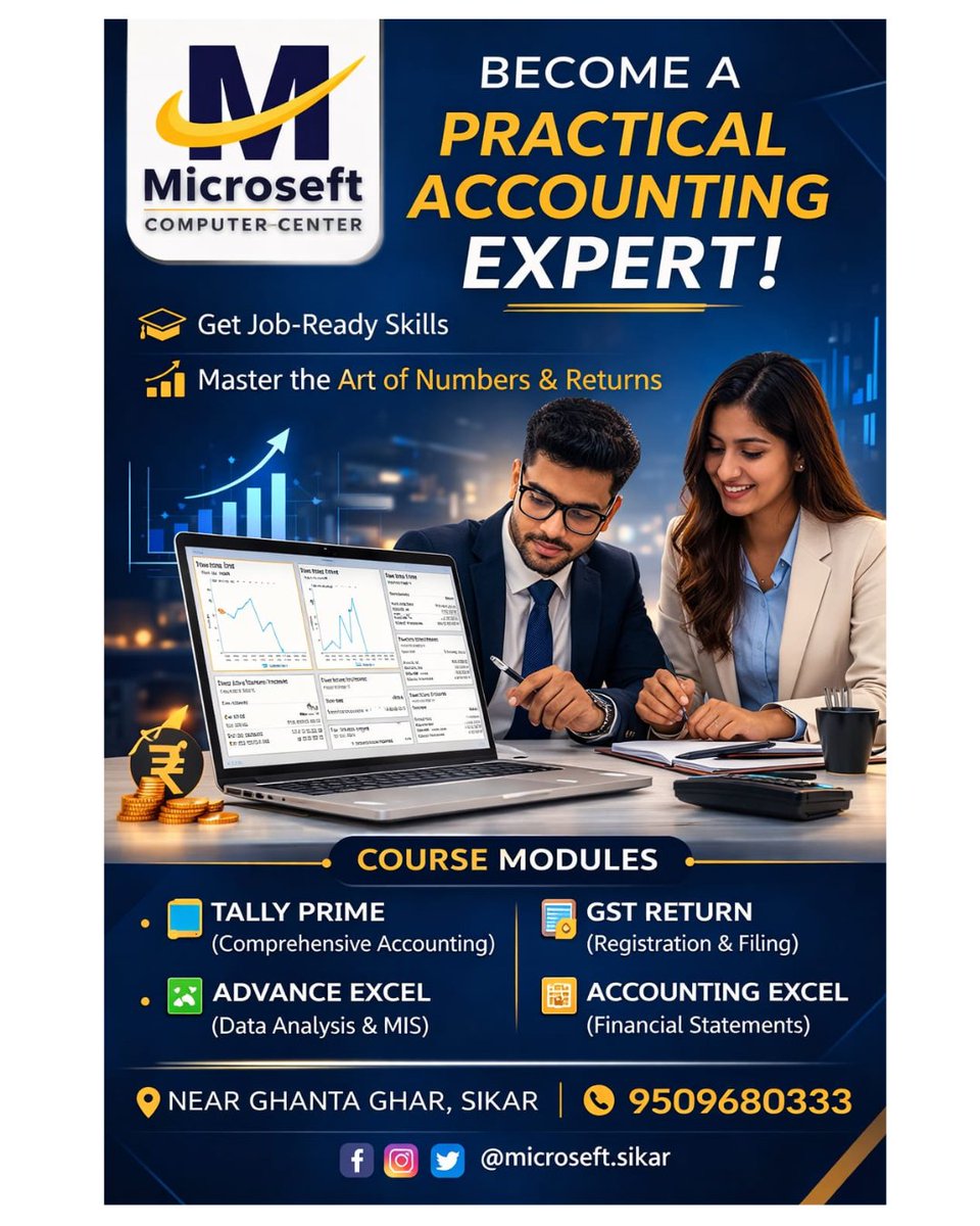 Microseft Computer Institute Sikar tweet media