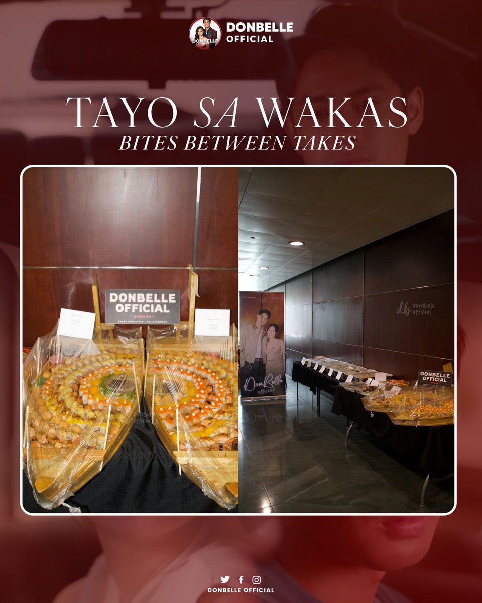 DonBelleOFC's tweet photo. 👀🎬To show our sincerest support and gratitude towards the entire team of Tayo Sa Wakas, today, March 18, we initiated the best Food Support we could give at such limited time despite being unable to be permitted to provide a catering service given their shooting location. 

Through everyone’s trust and contributions, we have made it possible to cater such meaningful efforts and means to make Donny, Belle, and the whole team of Tayo Sa Wakas feel our love, support, and anticipation for the upcoming comeback film of this generation’s phenomenal loveteam, none other than, our very own, #DonBelle! 

Nothing would have been possible without each and everyone of you. In behalf of the whole fandom, we would like to extend our deepest gratitude and we will continue to be grateful of the trust you constantly give us. 

We hope we continue to move, support, and anticipate as one to be able to make this movie a blockbuster success; one that we know our genuine stars truly deserve! 

We are proud of us, Bubblies. All glory to God! ✨🖤❤️
