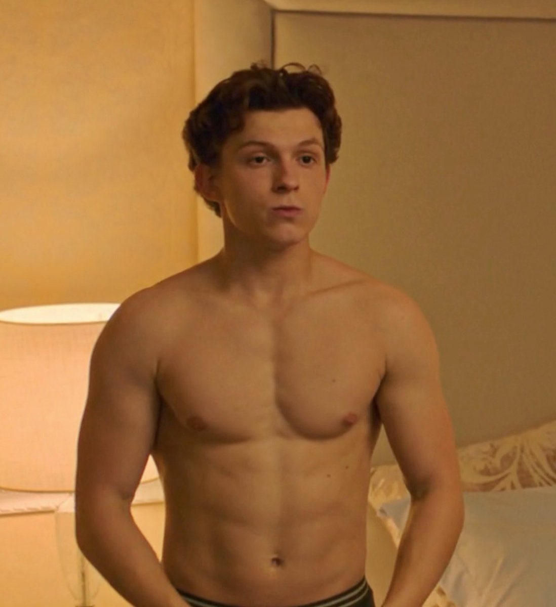 thechildoftime's tweet image. The cycle of Tom Holland’s contractually obligated shirtless scene as Peter Parker is complete. #SpiderManBrandNewDay