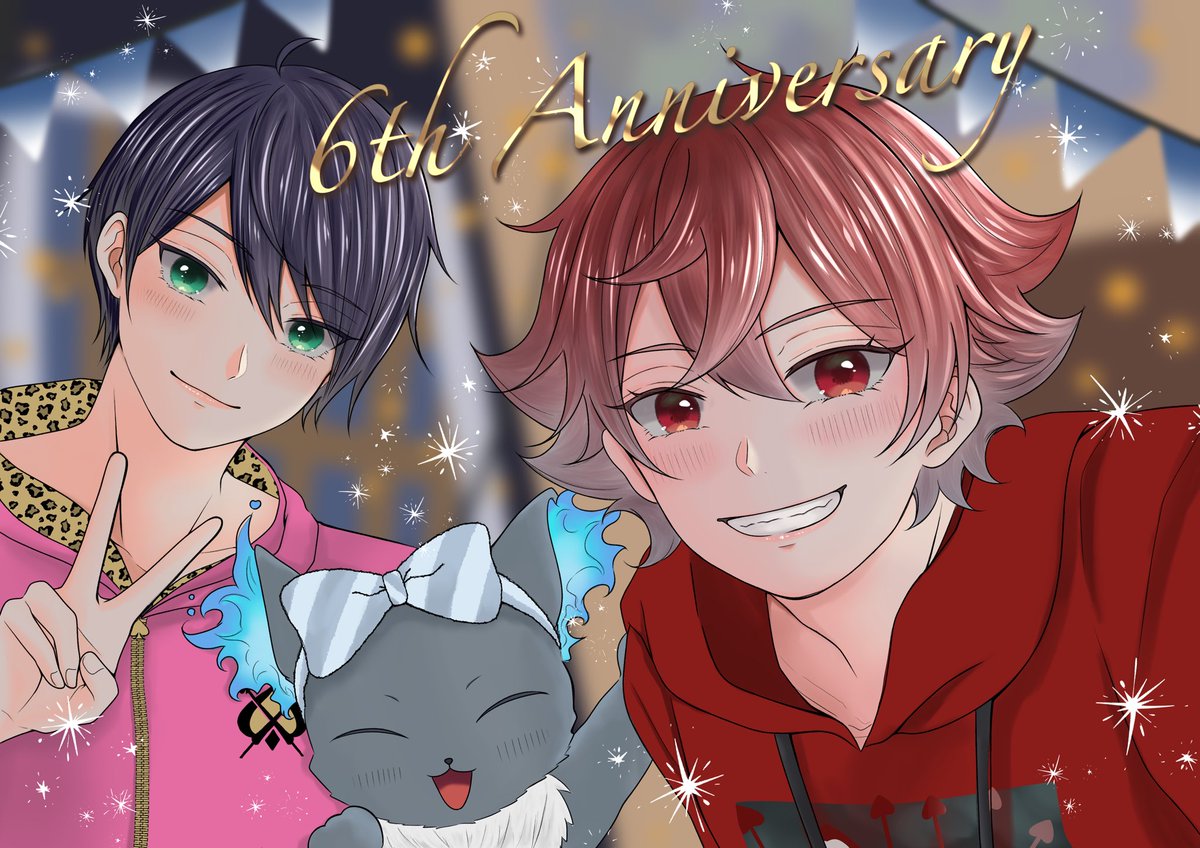 merutuki's tweet photo. ツイステ6周年おめでとうございます🥳🎉
これからもずっと大好きです❣️ https://t.co/MWuPnS53Hz