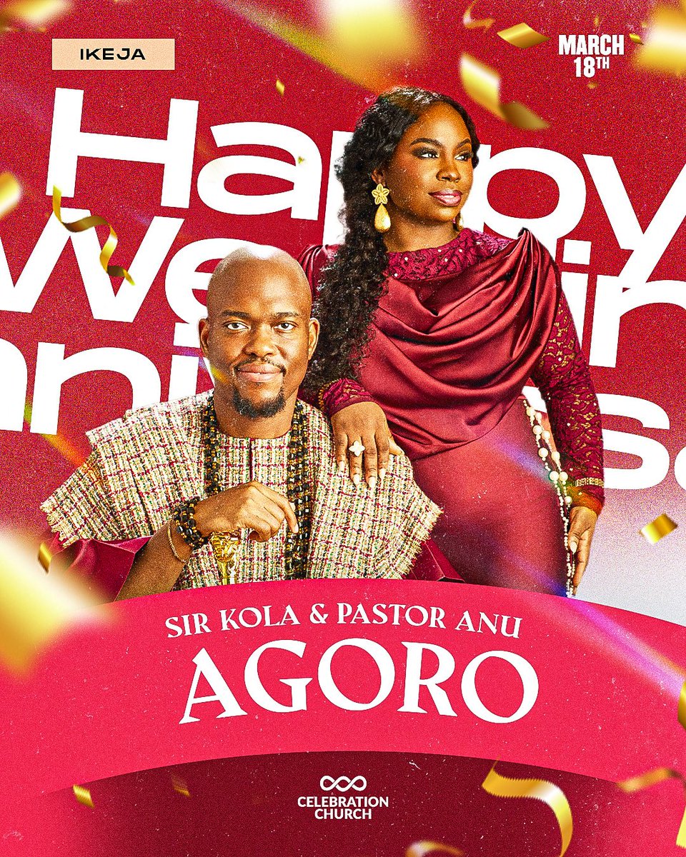 cci__global's tweet photo. Happy Wedding Anniversary to our dear Pastor Anu @mrsanuagoro and her husband, Sir Kola @kolaagoro. 🥳

We thank God for the gift that you both are to us as a church and for the beautiful union He has blessed you with.

Our prayer is that your home will continue to flourish in love, strengthened by grace, and filled with peace, joy, and lasting testimonies.❤️❤️

Thank you for your love and dedication to us as a church. We love you both! 😊

Family, let's celebrate this amazing couple in the comments!🥳

#cciikeja 
#cciglobal 
#happyanniversary