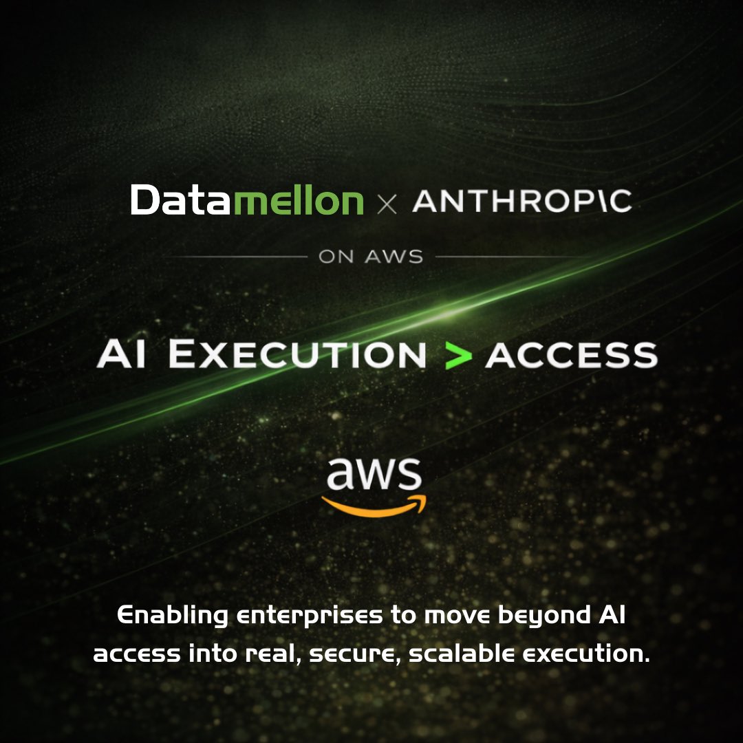datamellon_ltd's tweet photo. Datamellon is now an authorized Anthropic reseller on #AmazonBedrock! 🚀

It’s not just about having AI, it’s about using it well: embedding into workflows, ensuring security &amp; compliance, and driving real business impact.

#AI #EnterpriseAI #AWS #DigitalTransformation https://t.co/aWXwoaeMPw