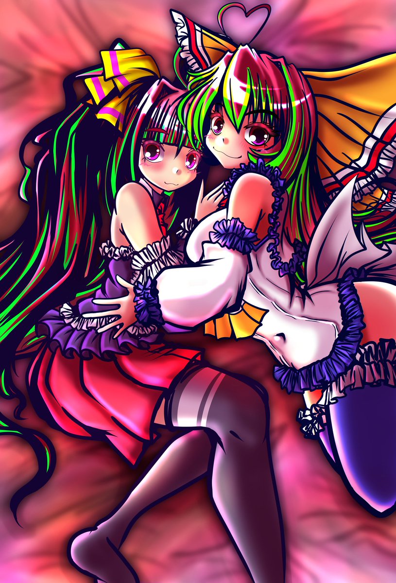 #このタグを見た人は自分の絵の太ももをのせる
健全なやつ中々見つからず◯んだ() 