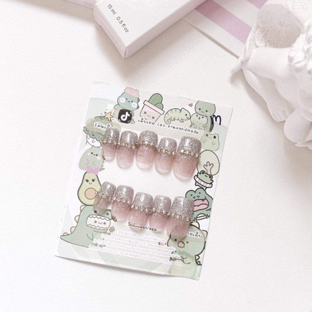 miusale_'s tweet photo. ⠀⠀⠀⠀
♡ เล็บเจลปลอม ยังไม่เคยใช้
price : ไซส์ m 60 รวมส่ง 🦮

สนใจดูเพิ่มเติมหรือสั่งซื้อเดมได้เลยน้า
* cf no cc สนใจจริง ๆ ค่อยทักค่ะ
#nailart #เล็บเจล #เล็บปลอม #เล็บปลอมสําเร็จรูป
#ตลาดนัดsanrio #ตลาดนัดซานริโอ้ #ส่งต่อเครื่องสำอางค์ https://t.co/2yV6kk4HqY