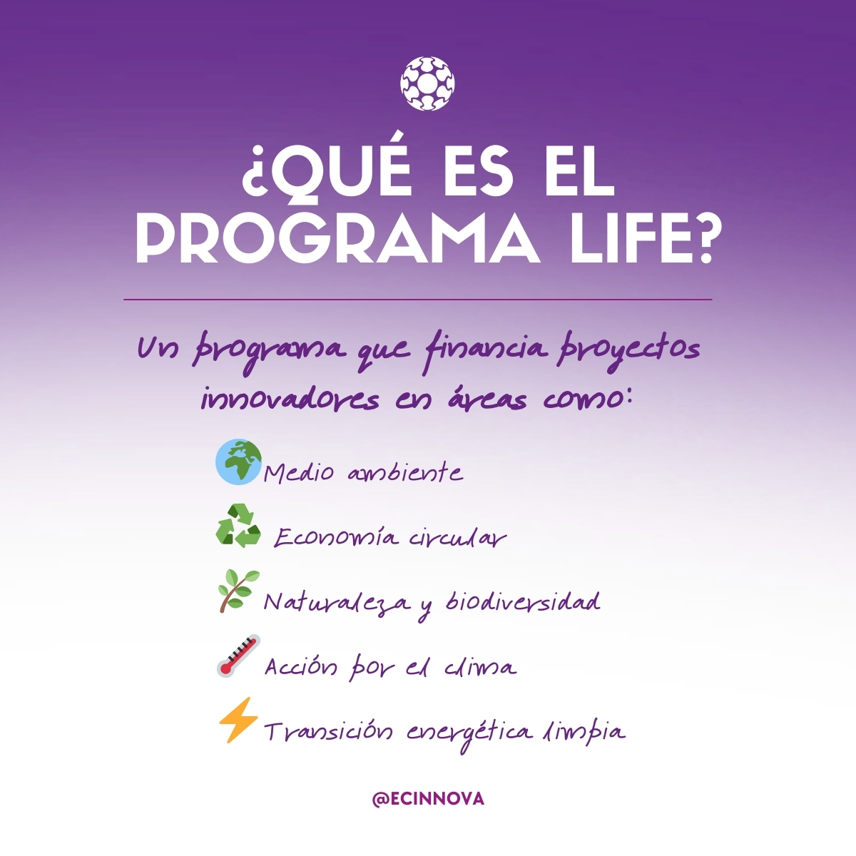 ECInnova's tweet photo. 1/4
📅 Save the date ✍🏼
La convocatoria de ayudas del Programa #EULIFE26 se abre el 21 de abril
Sin duda, una de las principales oportunidades de #FinanciaciónEuropea para proyectos relacionados con #MedioAmbiente #EconomíaCircular #Naturaleza #Biodiversidad y #AcciónClimática
>> https://t.co/7ElxesWpde