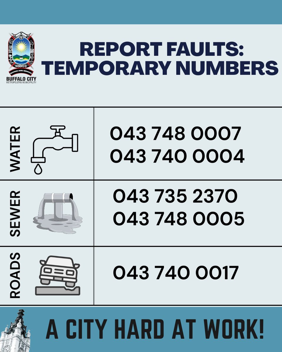Buffalo City Metro Municipality tweet media
