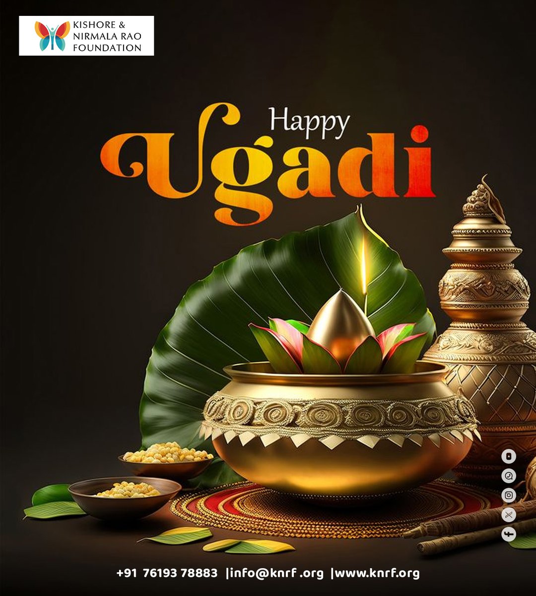 kcprfoundation's tweet photo. May this Ugadi bring new beginnings, fresh hopes, and endless happiness into your life.  Wishing you and your family a year filled with prosperity and success. https://t.co/le9ZCzo9VL