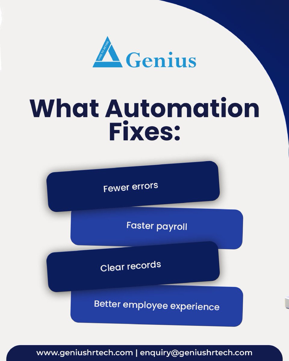 GeniusHRTechLtd's tweet image. When HR spends more time on paperwork than people… something’s off. 👀
Time to let Genius PayHRMS do the work, so HR can do what it does best.

Mail Us At: 📩 enquiry@geniushrtech.com
Visit Website :🌐 geniushrtech.com

#HRInsights #Automation #SmartWork #GeniusHRTech