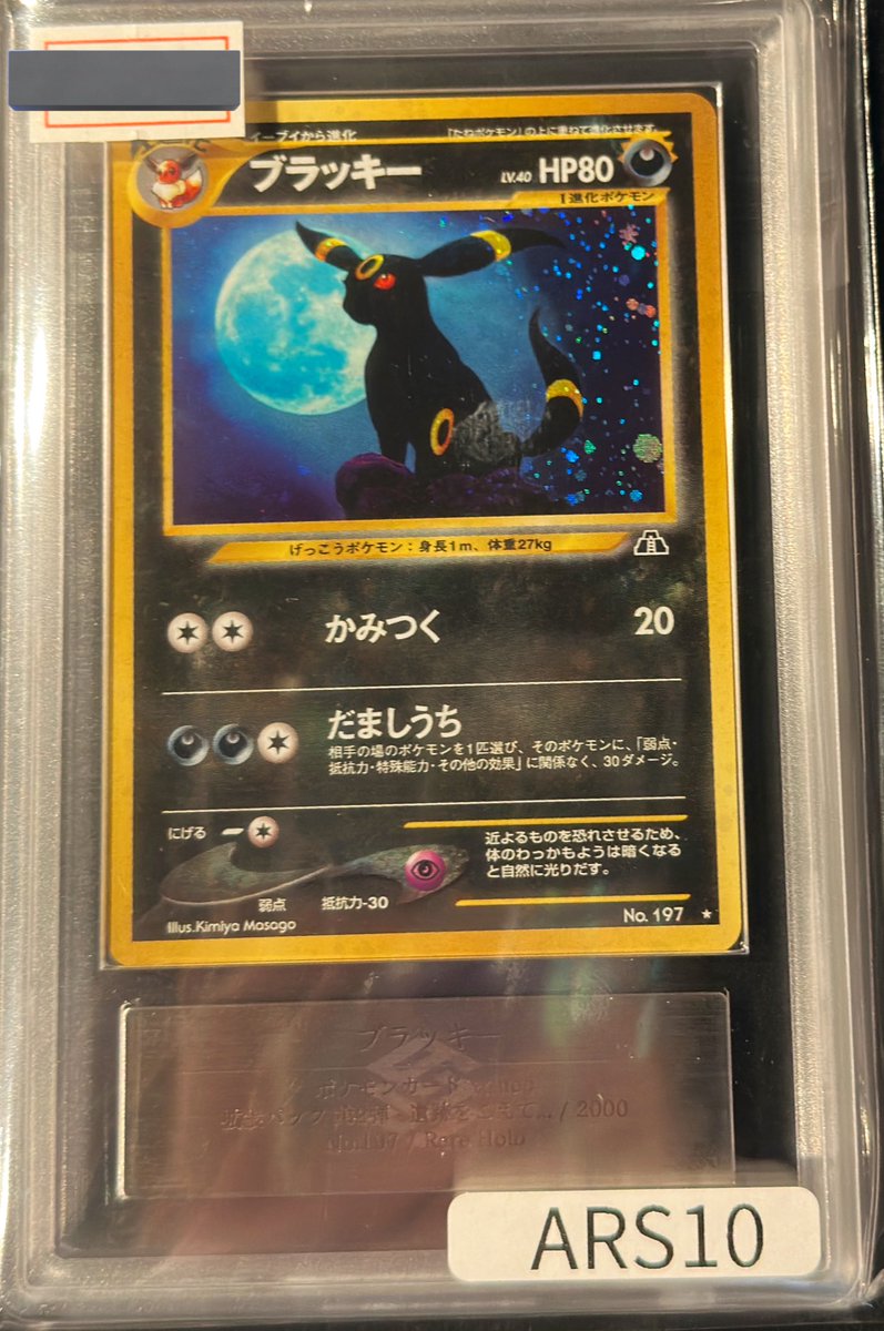 vc_tokyo_akiba's tweet image. 【VALUABLE CARD TOKYO 2F 入荷情報📢】

／
🆕 【ARS10】旧裏　ブラッキー🆕
＼
入荷しました！！🌈🌈🌈🌈

2F店内入ってすぐ右側の新入荷コーナーにて販売中💎✨

状態確認の際は、お気軽に店内スタッフへお声がけください‼️

#ポケカ
#秋葉原
#VCT