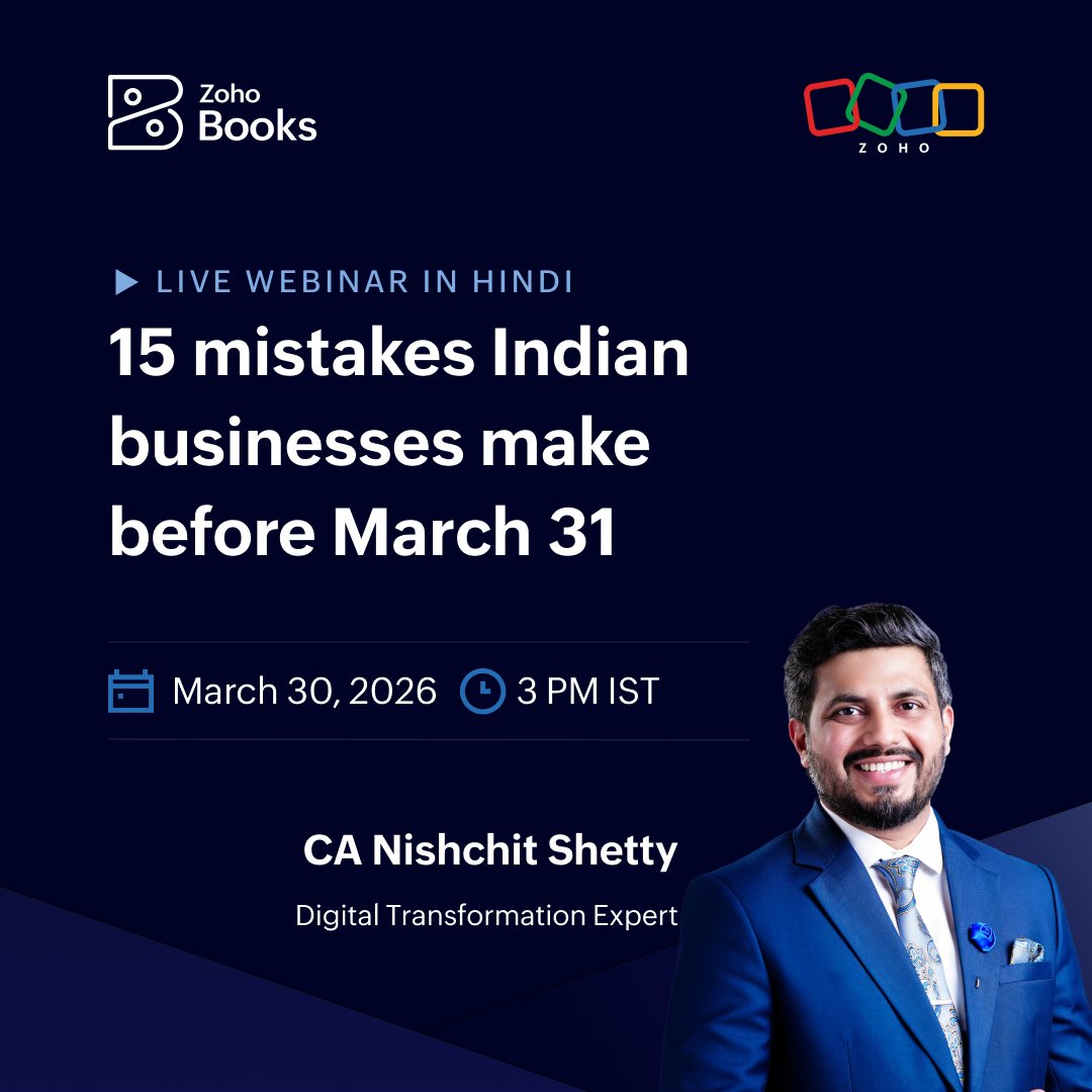 Zoho Books tweet media