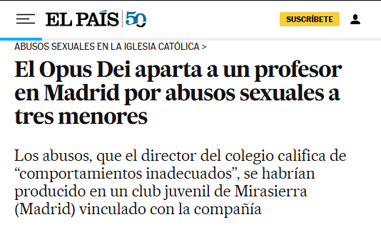 Primera vez que pasa esto en un colegio de curas. Podéis seguir llevando a vuestros hijos sin ningún temor.