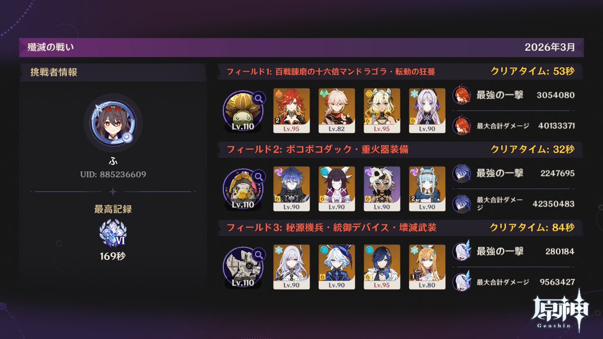 今期もアルティメットクリア！