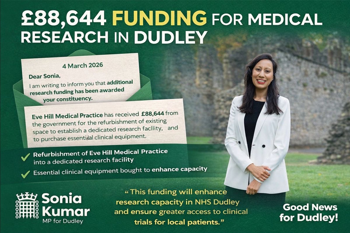 Sonia Kumar MP for Dudley 🌹 tweet media