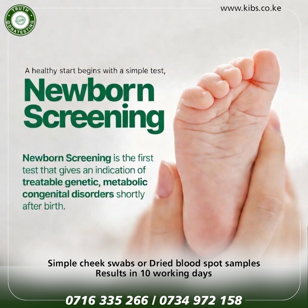 Every child deserves the best start in life. Our newborn Genetic Screening test finds out if newly born babies have certain serious medical conditions so that they can be treated before they become sick.

kibs.co.ke/services/postn…