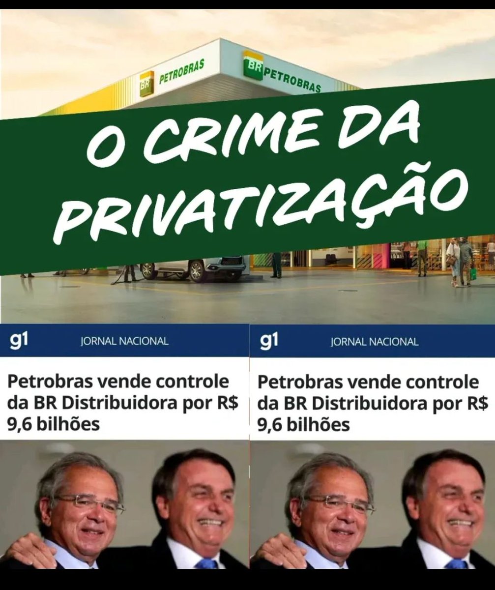 REESTATIZAÇÃO JÁ!!!
A PETROBRÁS É NOSSA!!!
DO POÇO AO POSTO!!!!