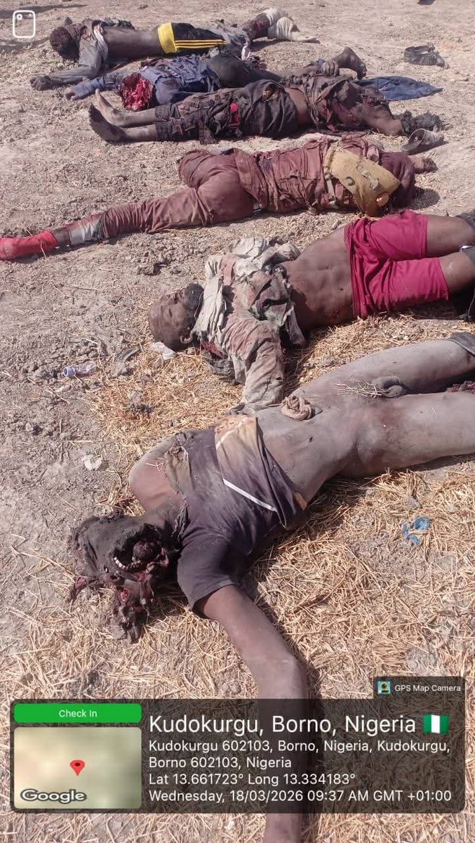 Alhamdulillah, Good News

The Nigerian Military has eliminated 61 terrorists in Malam Fatori, Borno.

May our troops continue to succeed.
May Allah continue to protect them

<a href="/DHQNigeria/">DEFENCE HQ NIGERIA</a>