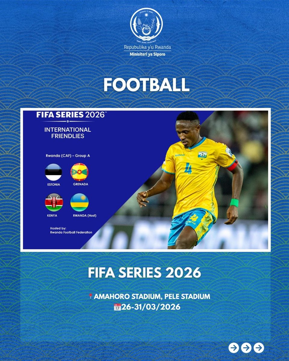 Rwanda_Sports's tweet photo. Gahunda irakomeje, ntuzacikwe n’imikino ukunda muri iki cyumweru! ⚽️🏐🏀👇🏿  

#RwandaSports 

🧵 https://t.co/XKlU3FwUfW