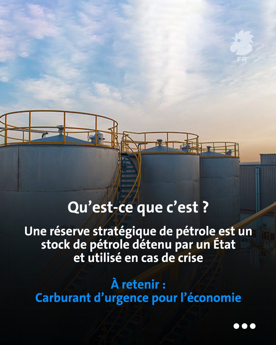 AnnaharFr's tweet image. Réserves stratégiques de pétrole: des stocks d’urgence pour protéger les pays contre guerres, ruptures d’approvisionnement et hausses de prix. La crise d’Ormuz perturbe 20 % du pétrole mondial: elles gagnent du temps, mais ne stoppent pas la crise énergétique mondiale.

 #monde
