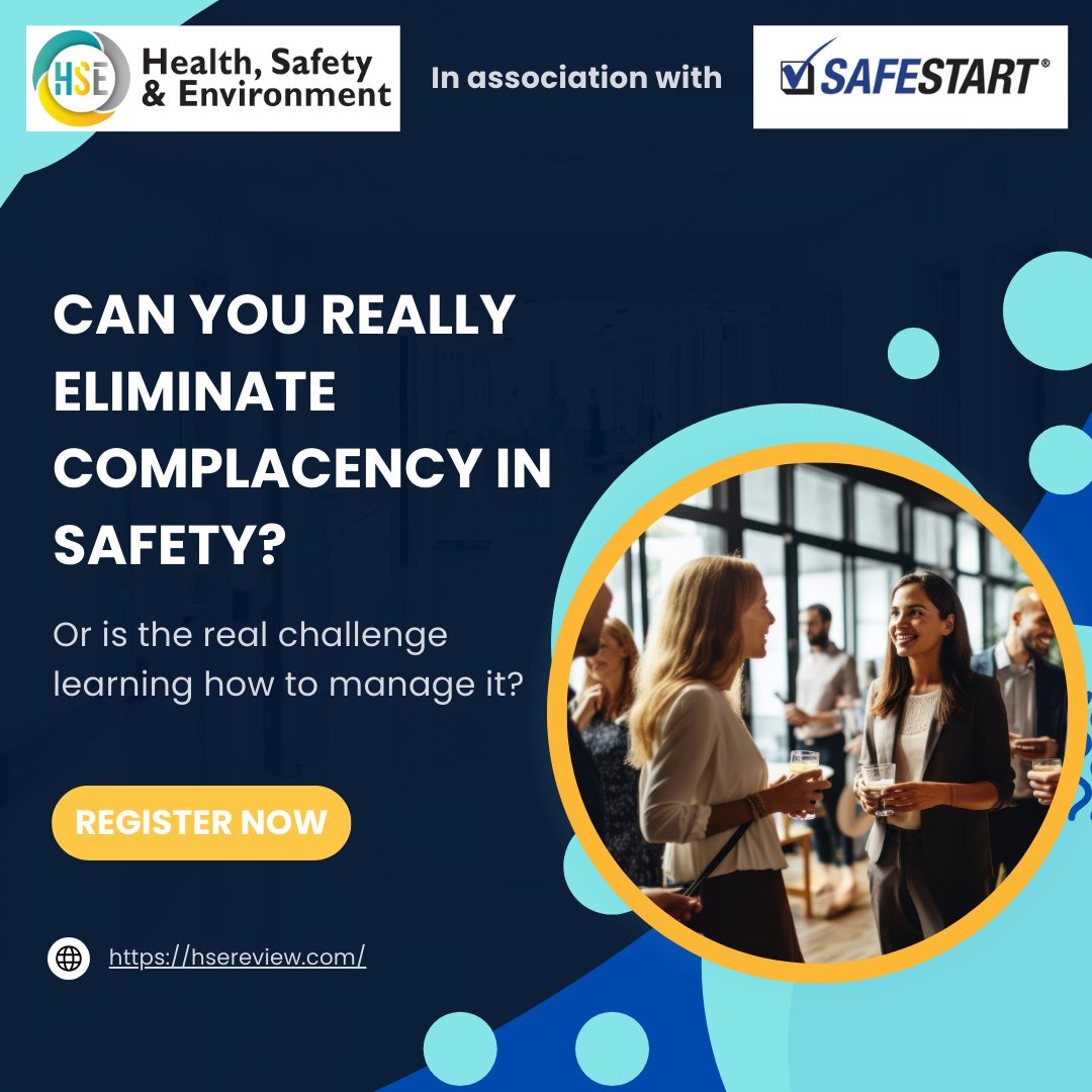 Complacency in high-risk environments is inevitable—are you prepared to manage it?
With 2 weeks left register for a live webinar with Larry Wilson (SafeStart).

Learn human factors, decision risks and prevention.
1 Apr 2026 | 2 PM UAE Register: zurl.co/RG9WY

#HSEReview