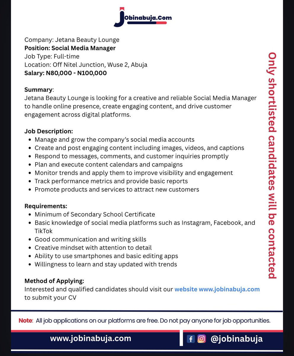 #jobsinabuja
