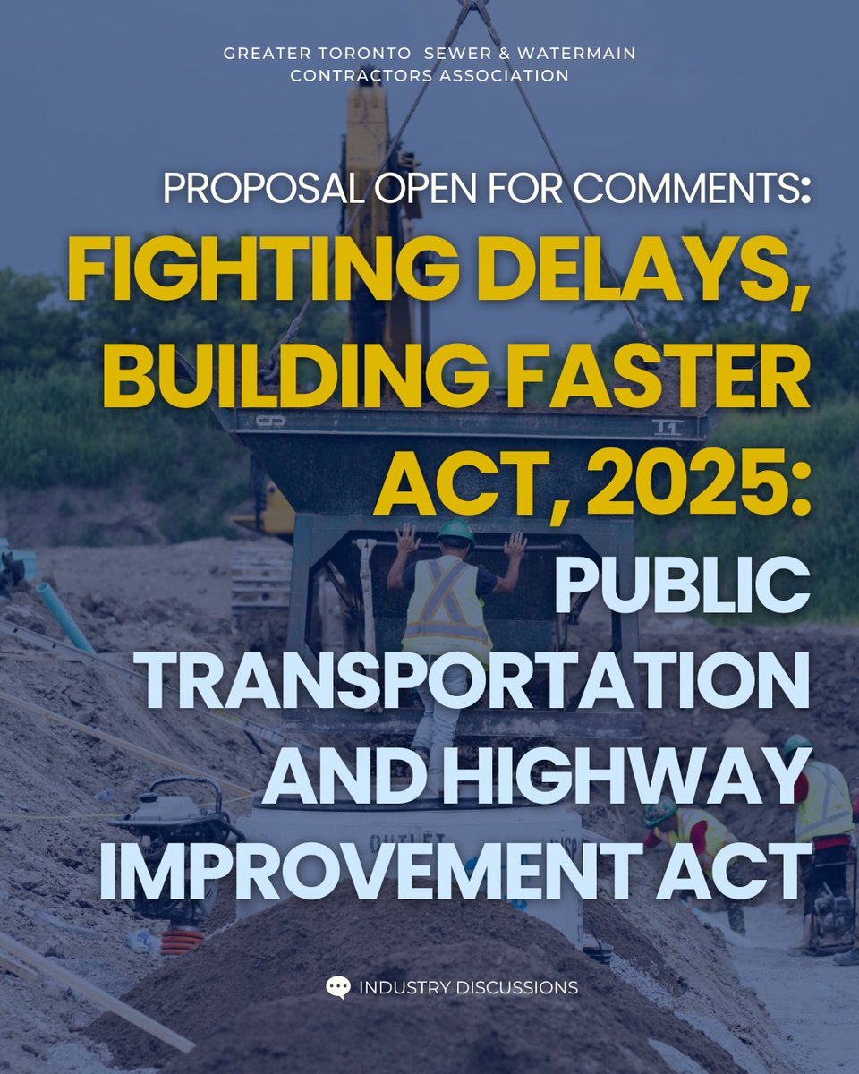 GTA Sewer & Watermain Contractors Association tweet media