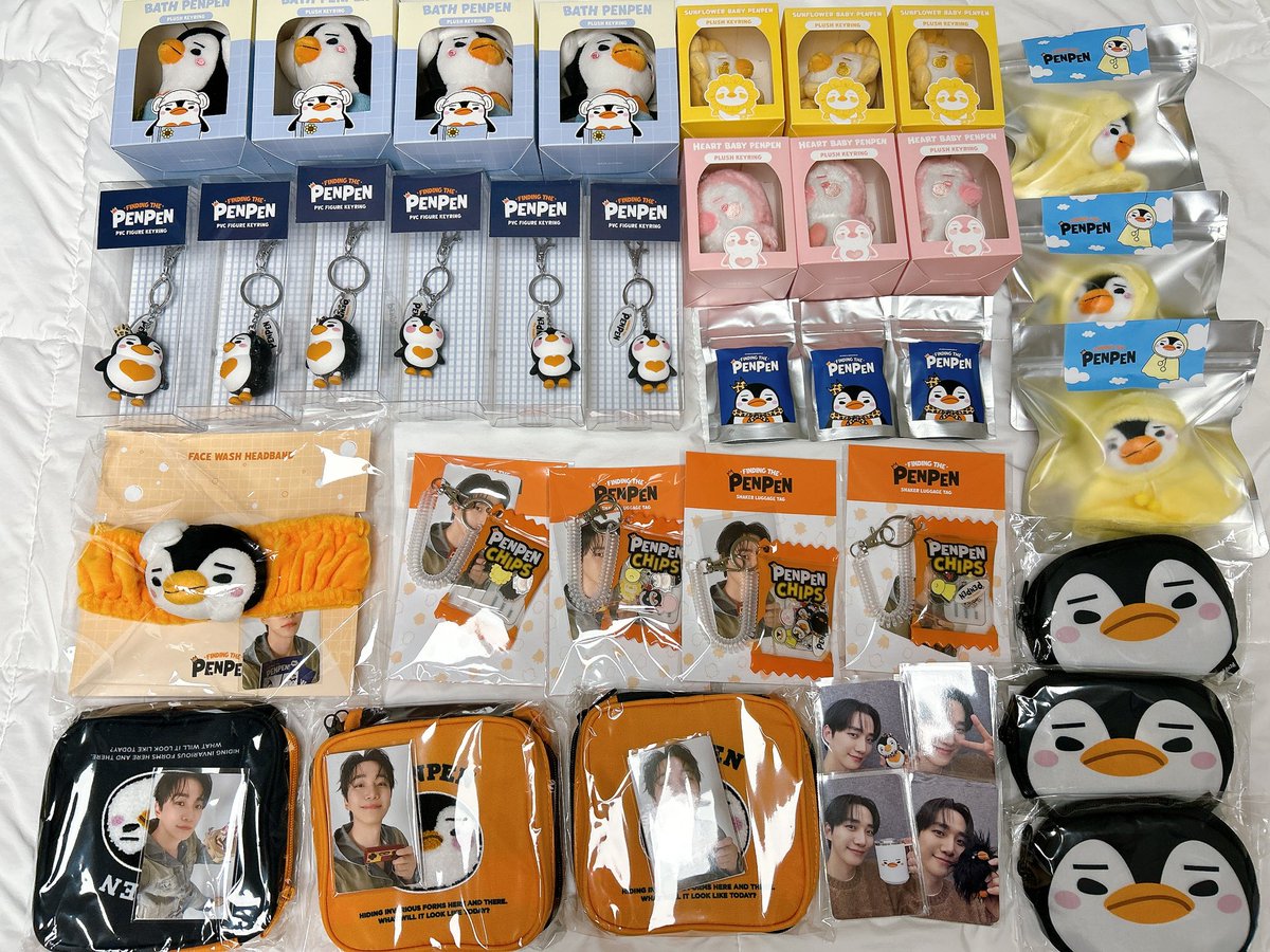 으아아아악 🐧🐧🐧🐧🐧
귀여워 귀여워 귀여워 귀여워 귀여워
사진으로 본것보다 백배는 귀여워 으악😍
장바구니 가볍고, 헤어밴드에 펭펭이 얼굴 완전 크고 땡그란데 거품까지 너무 귀엽고!! 
해바라기펭 핑크펭 실물 완전 쪼꼬미라 짱귀엽고!!!! 쉐이커 러기지택 안에 아크릴 펭펭이들 너무 귀엽고!!