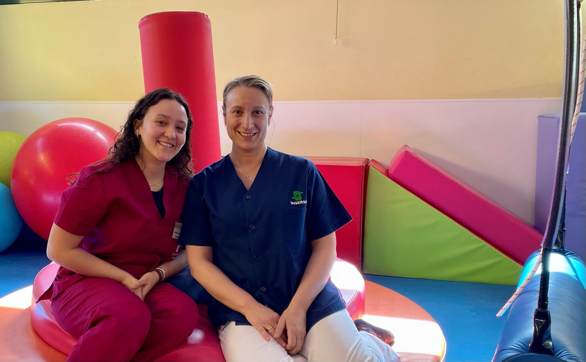 CentroCREER's tweet photo. Alaia González e Irantzu Ladrón de Guevara, alumnas de 4º curso del Grado en Terapia Ocupacional de @UBUEstudiantes, finalizan hoy su periodo de formación práctica iniciado en febrero en @CentroCREER @Imserso con la supervisión de las terapeutas ocupacionales #PracticumCreer https://t.co/cKBIFiLFdJ